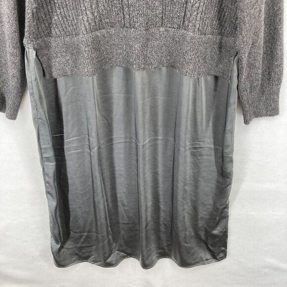 Lane Bryant Sweater Dress Women's‎ 22/24 Gray Stretch Knit Maxi Long Sleeve NWT - Picture 3 of 11
